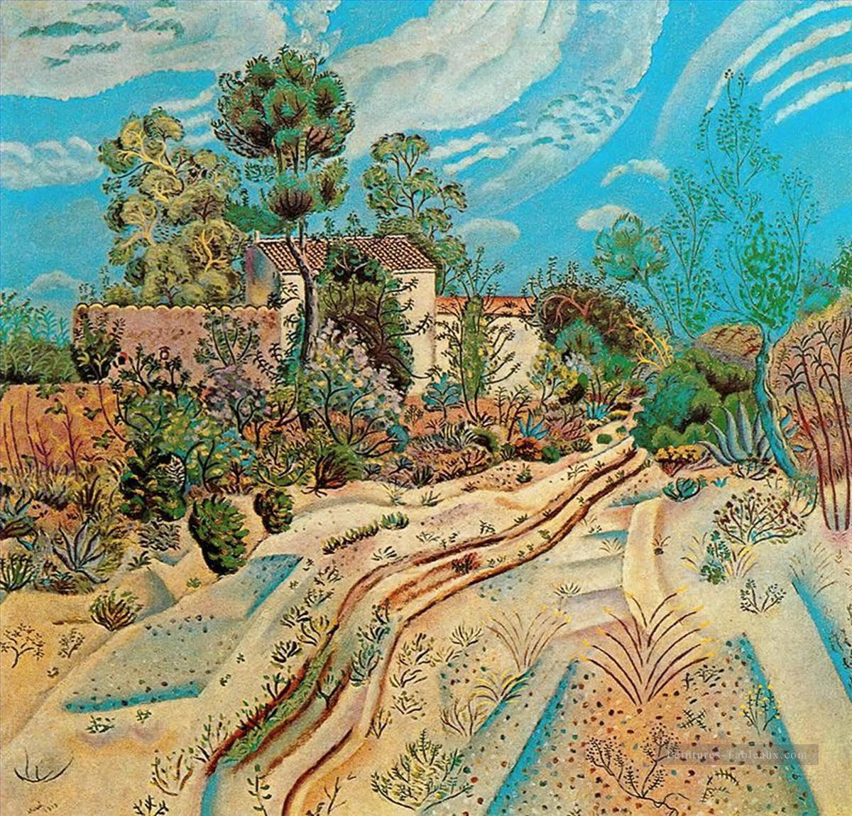Les traces de Waggon Joan Miro Peintures à l'huile